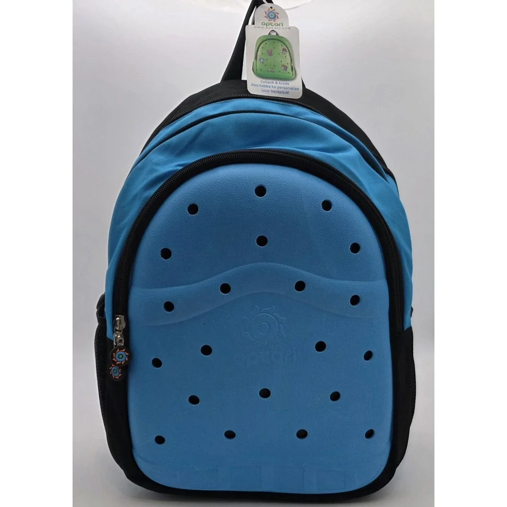 Opcari Backpack Front Can Be Personalized W/ Mini Fobbz Blue Made In USA #0189